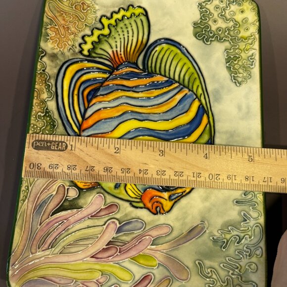 Ceramic Fish Soap or Trinket Dish Hand Painted in Vancouver BC Passion Arts - Picture 10 of 11